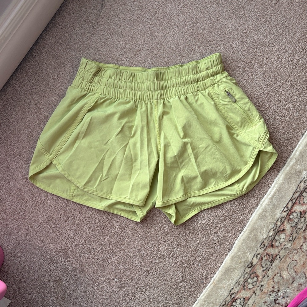 lululemon athletica Lime Green Athletic Shorts